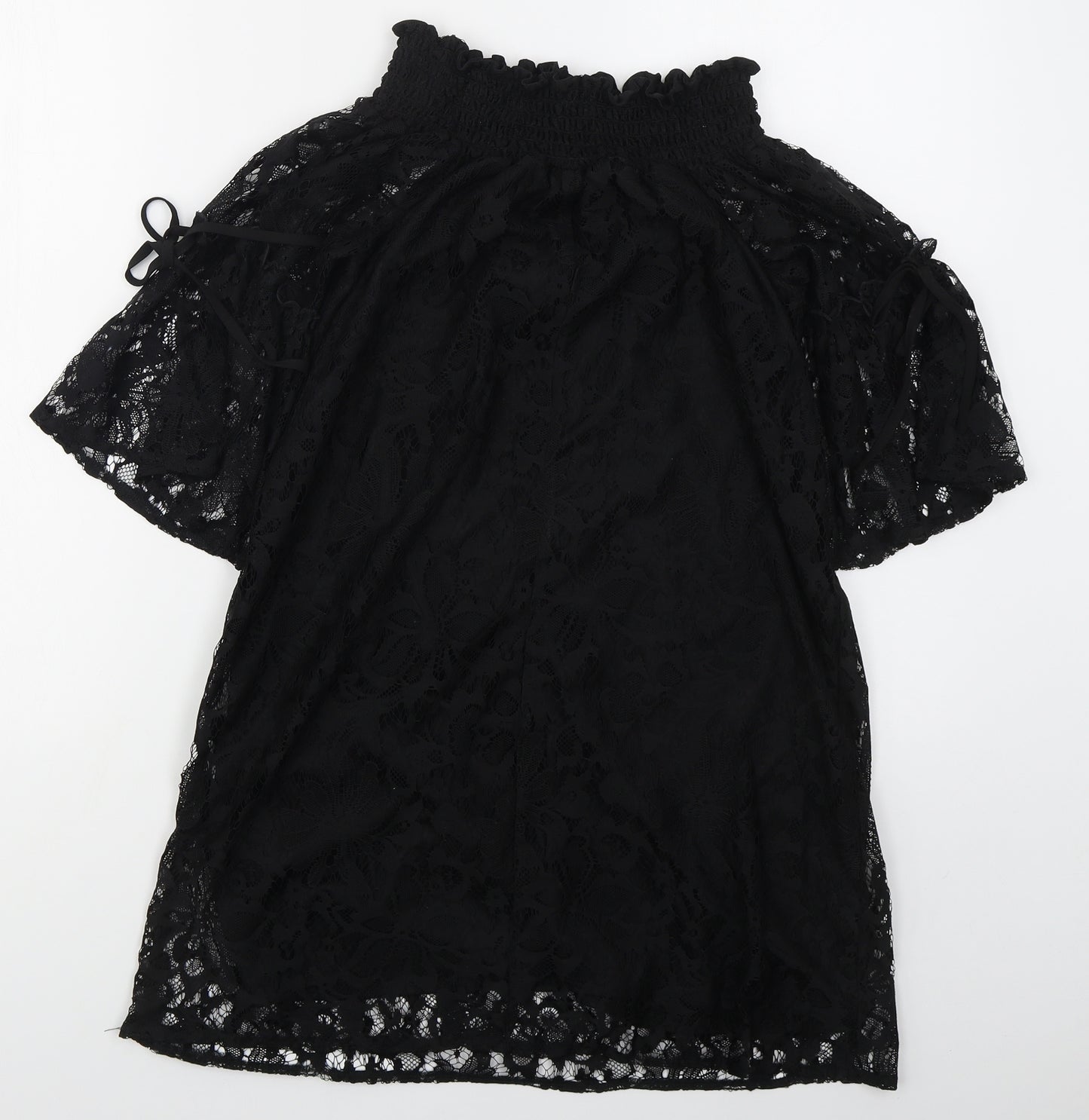 F&F Womens Black  Polyester A-Line  Size 10  Off the Shoulder Pullover