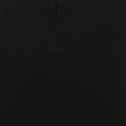 New Look Womens Black  Polyester Basic T-Shirt Size 6 Round Neck