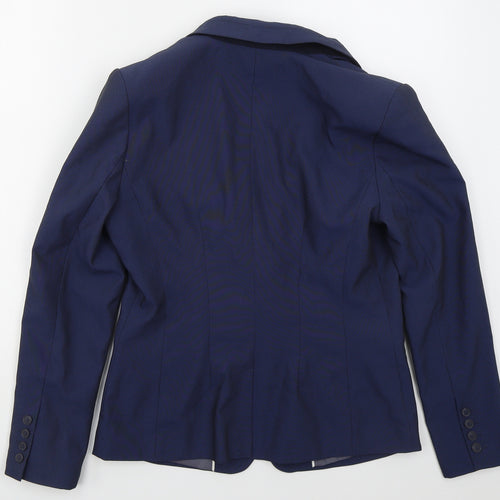 NEXT Womens Blue  Polyester Jacket Suit Jacket Size 12