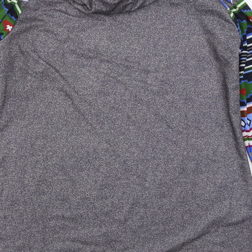 Miss Look Womens Grey Geometric Polyester Pullover Sweatshirt Size XL  Pullover