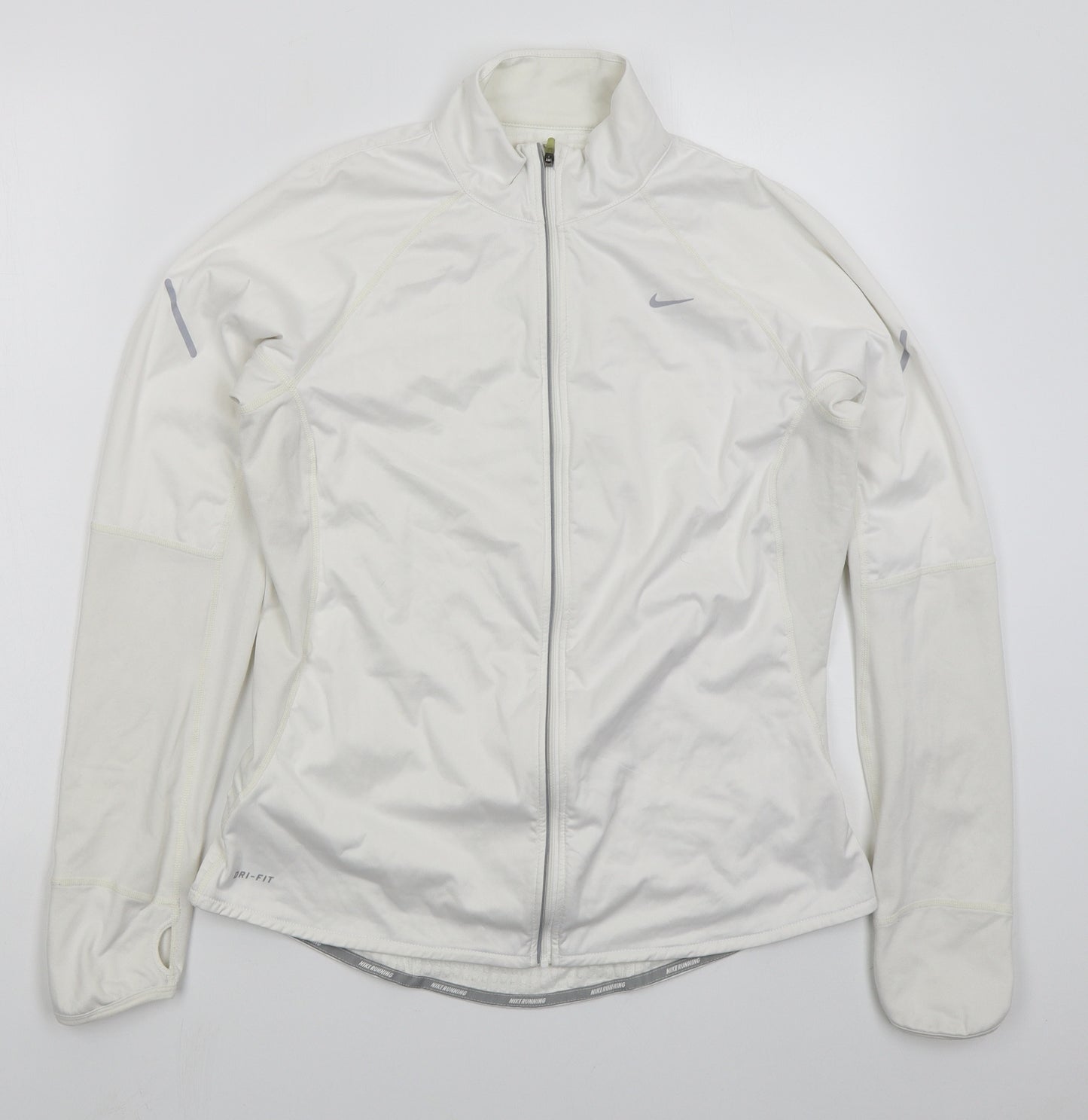 Nike Womens White   Jacket  Size L  Zip