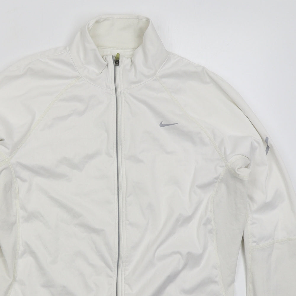 Nike Womens White   Jacket  Size L  Zip