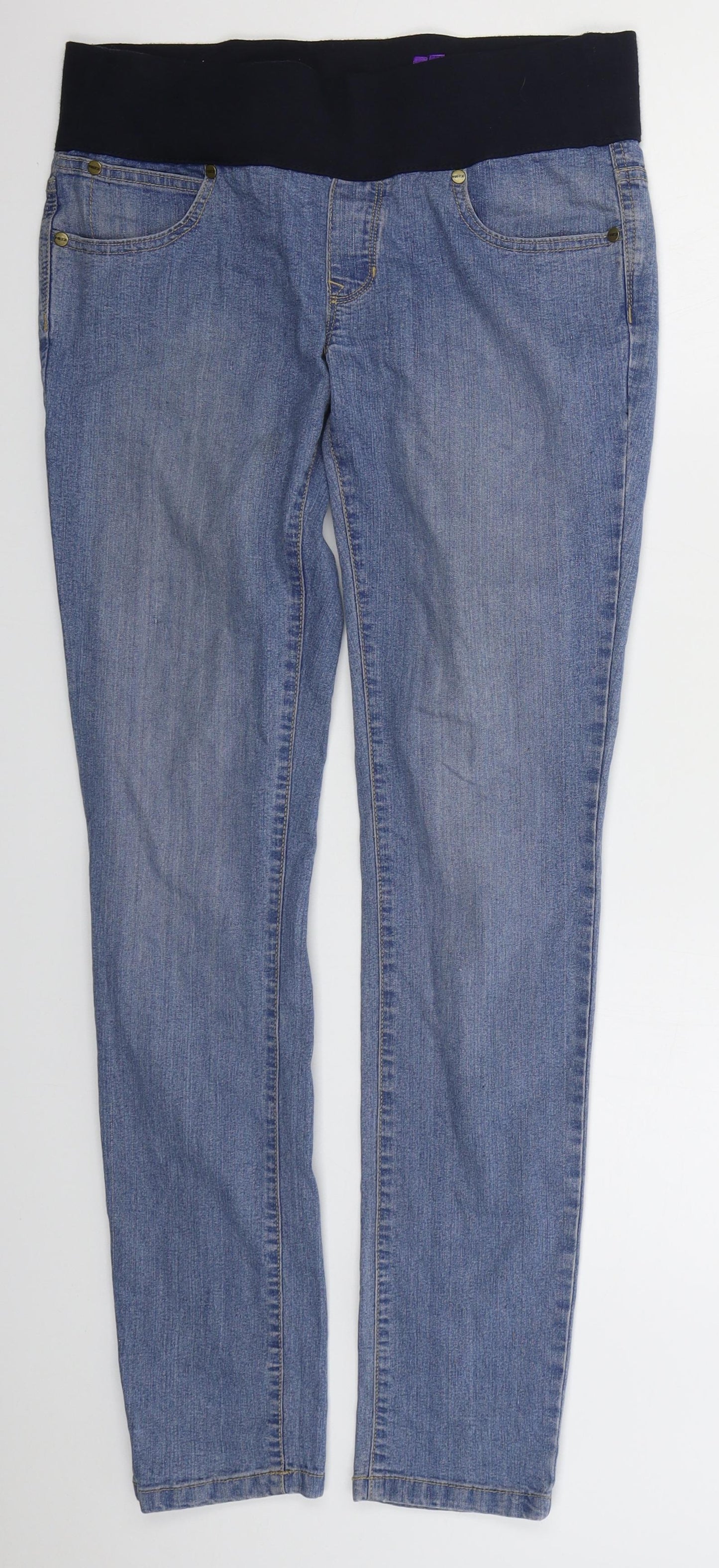 Yes Yes Womens Blue  Cotton Skinny Jeans Size 10 L30 in Regular