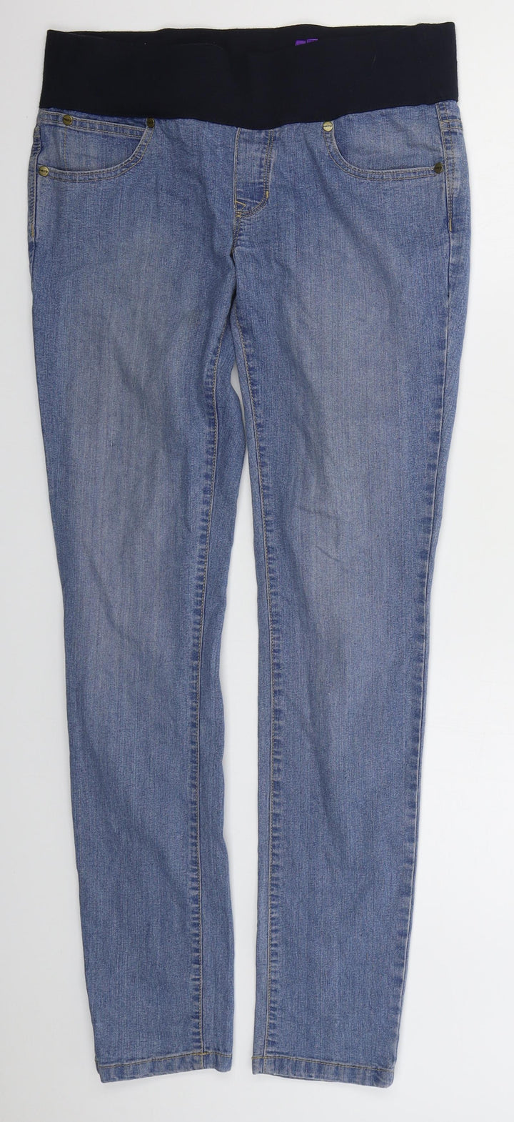 Yes Yes Womens Blue  Cotton Skinny Jeans Size 10 L30 in Regular