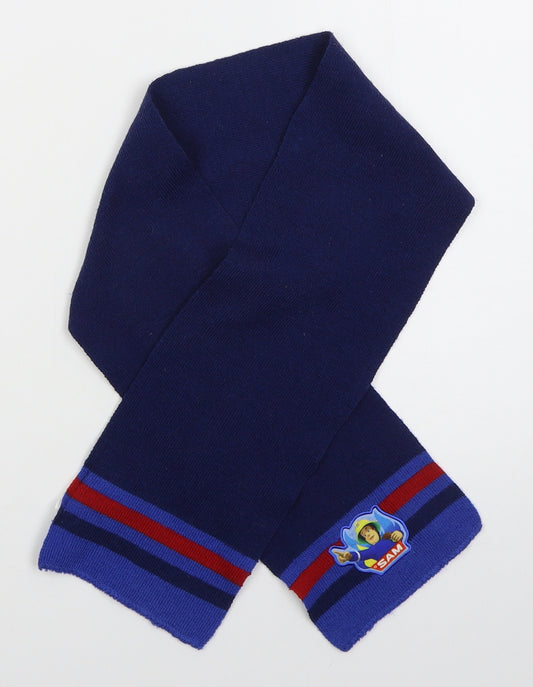 Prism Art Boys Blue Colourblock Acrylic Rectangle Scarf Scarf One Size  - Fireman Sam