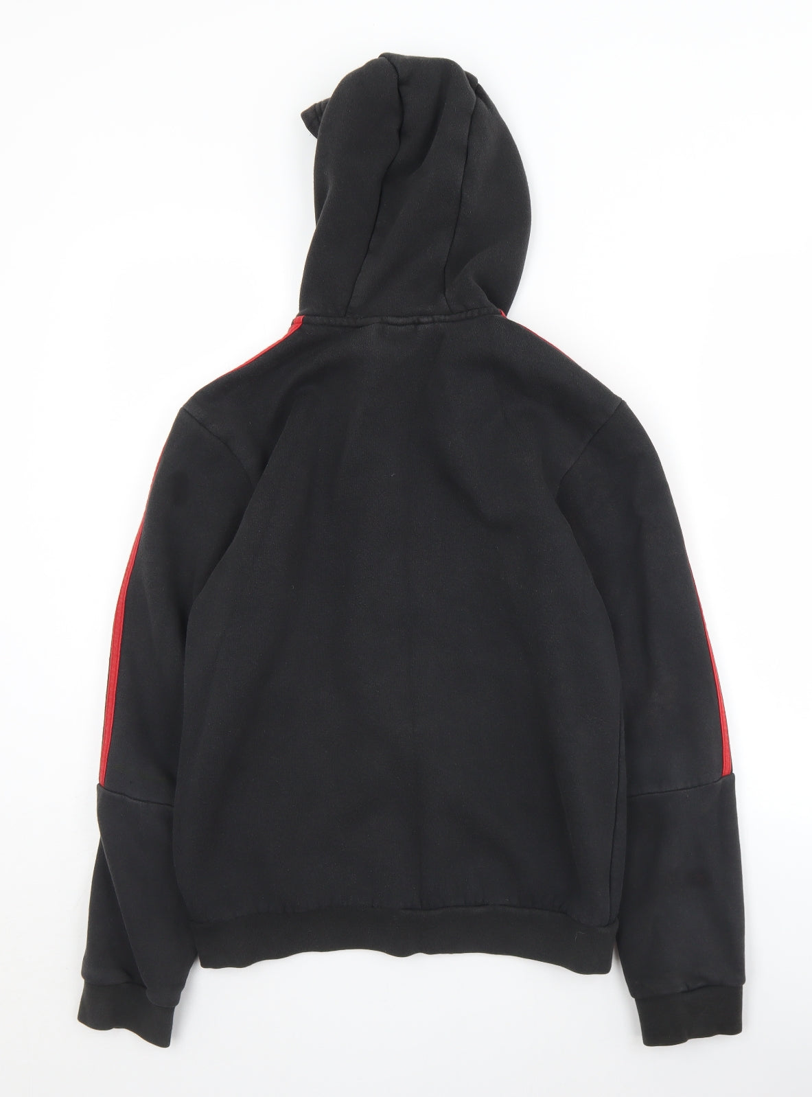 adidas Mens Black  Polyester Full Zip Hoodie Size S
