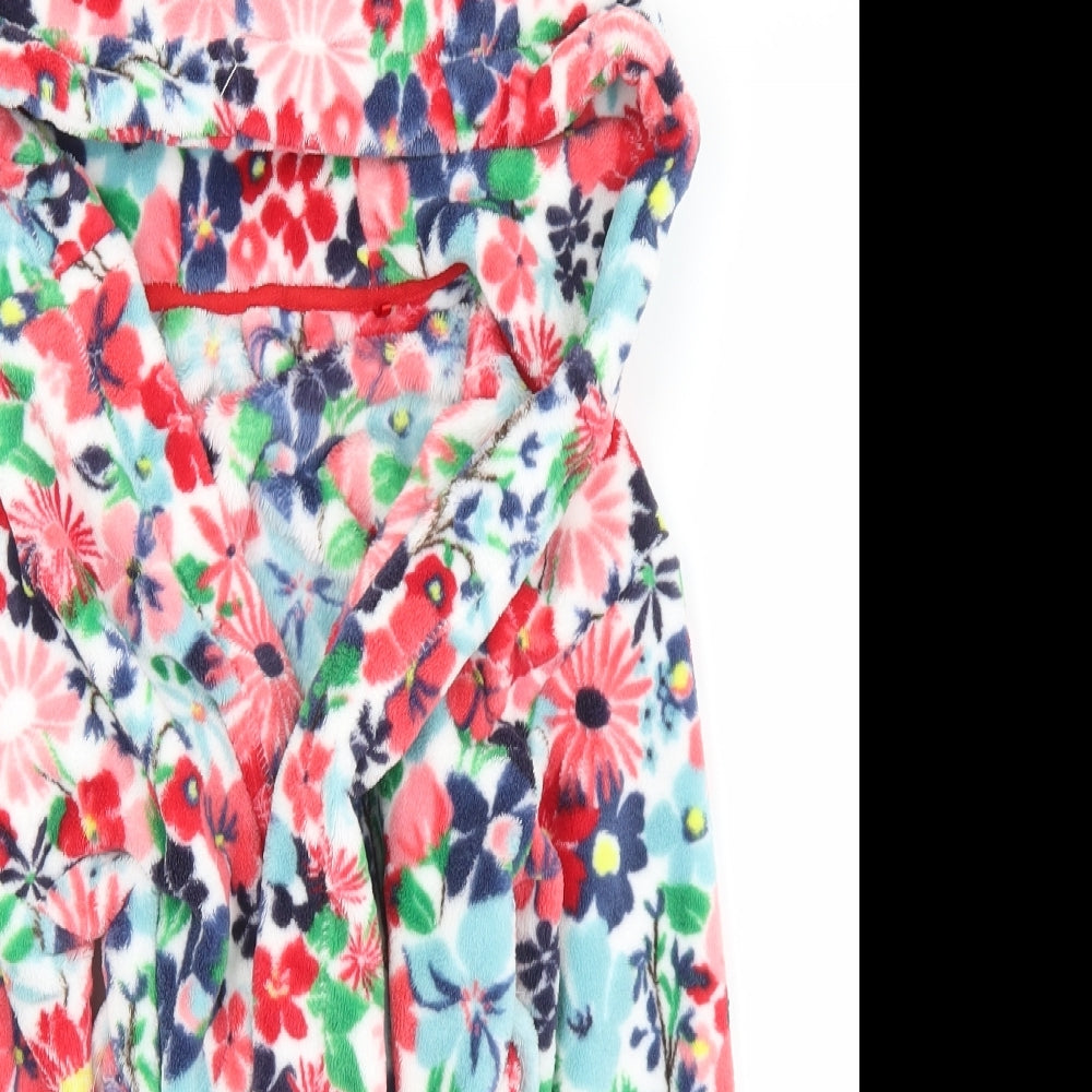 NEXT Girls Multicoloured Floral Polyester Top Gown Size 4-5 Years  Tie