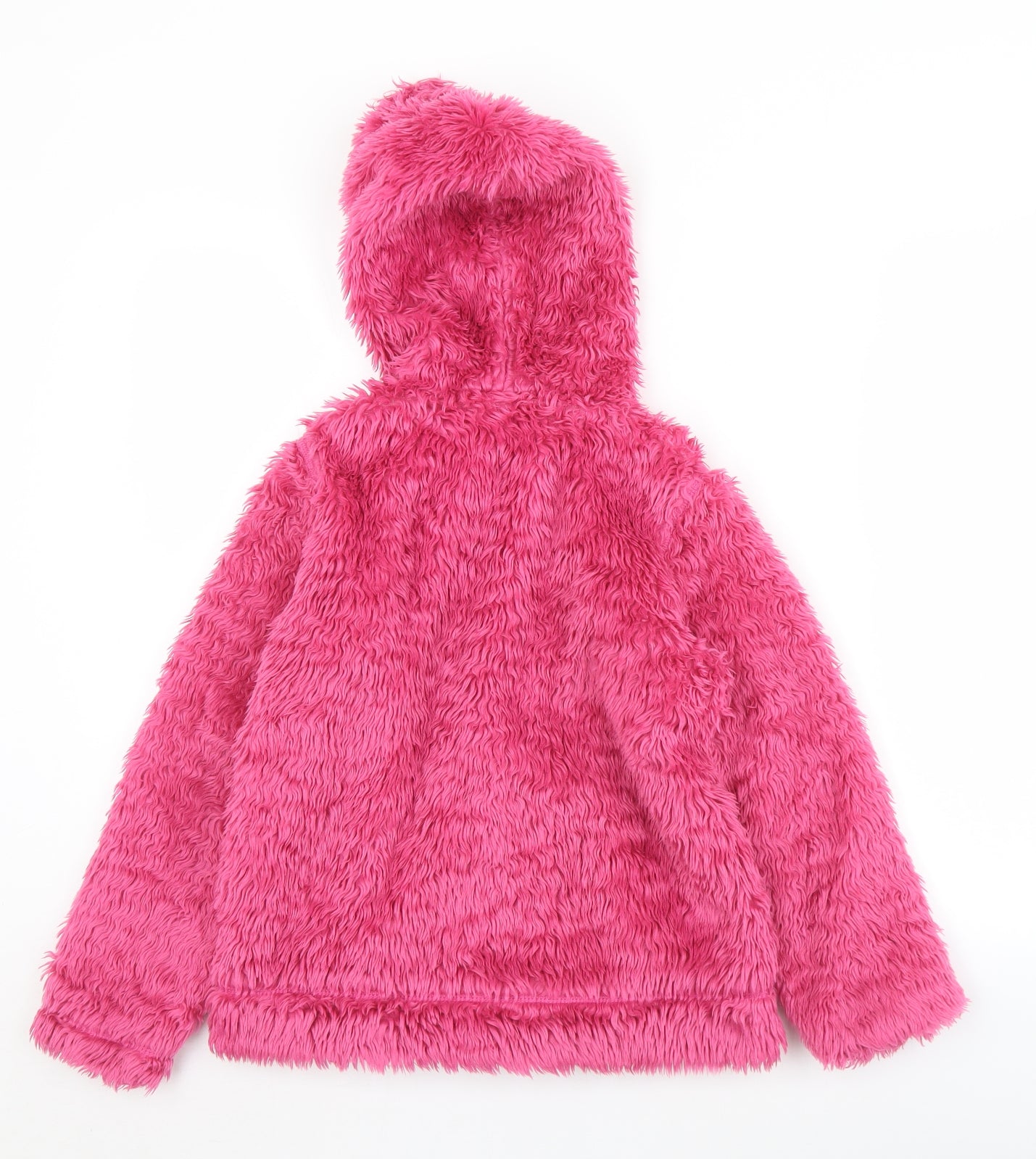NEXT Girls Pink  Polyester Full Zip Hoodie Size 10 Years  Zip