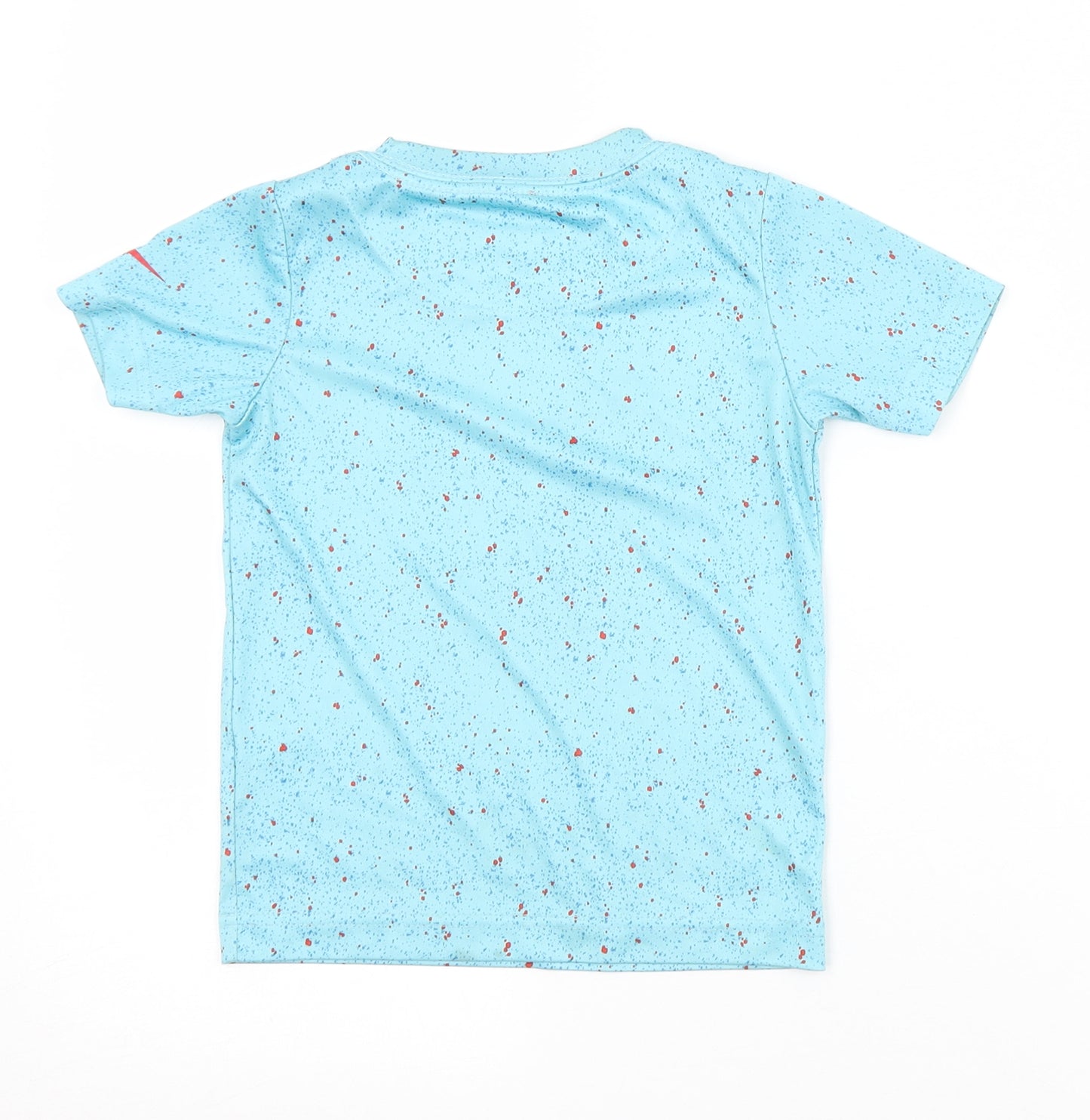 Nike Boys Blue  Polyester Basic T-Shirt Size 3-4 Years Crew Neck  - Nike