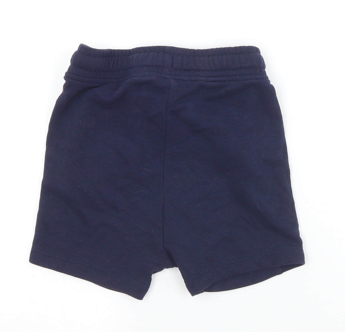 George Boys Blue  Cotton Sweat Shorts Size 3-4 Years  Regular Drawstring