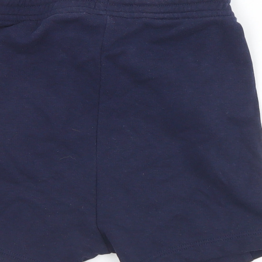 George Boys Blue  Cotton Sweat Shorts Size 3-4 Years  Regular Drawstring
