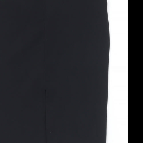 Zoe Womens Black  Polyester Straight & Pencil Skirt Size 8   Zip