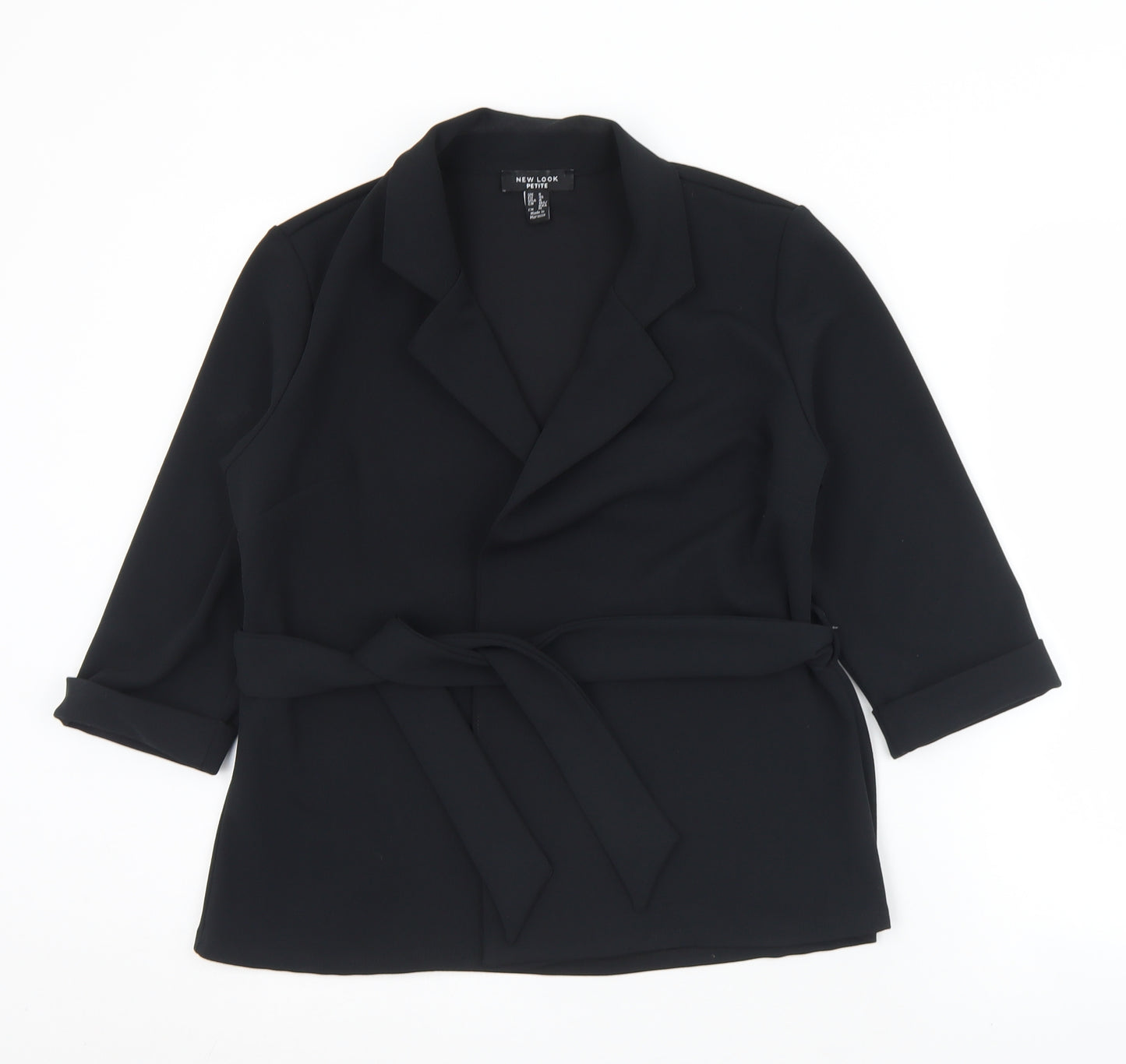 New Look Womens Black   Jacket  Size 8  Tie