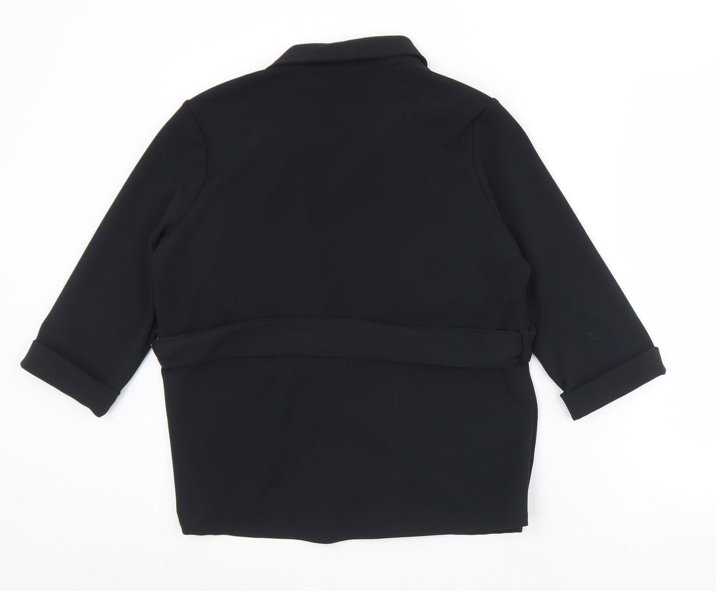 New Look Womens Black   Jacket  Size 8  Tie