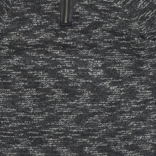 AMES Womens Black Round Neck  Acrylic Pullover Jumper Size 10