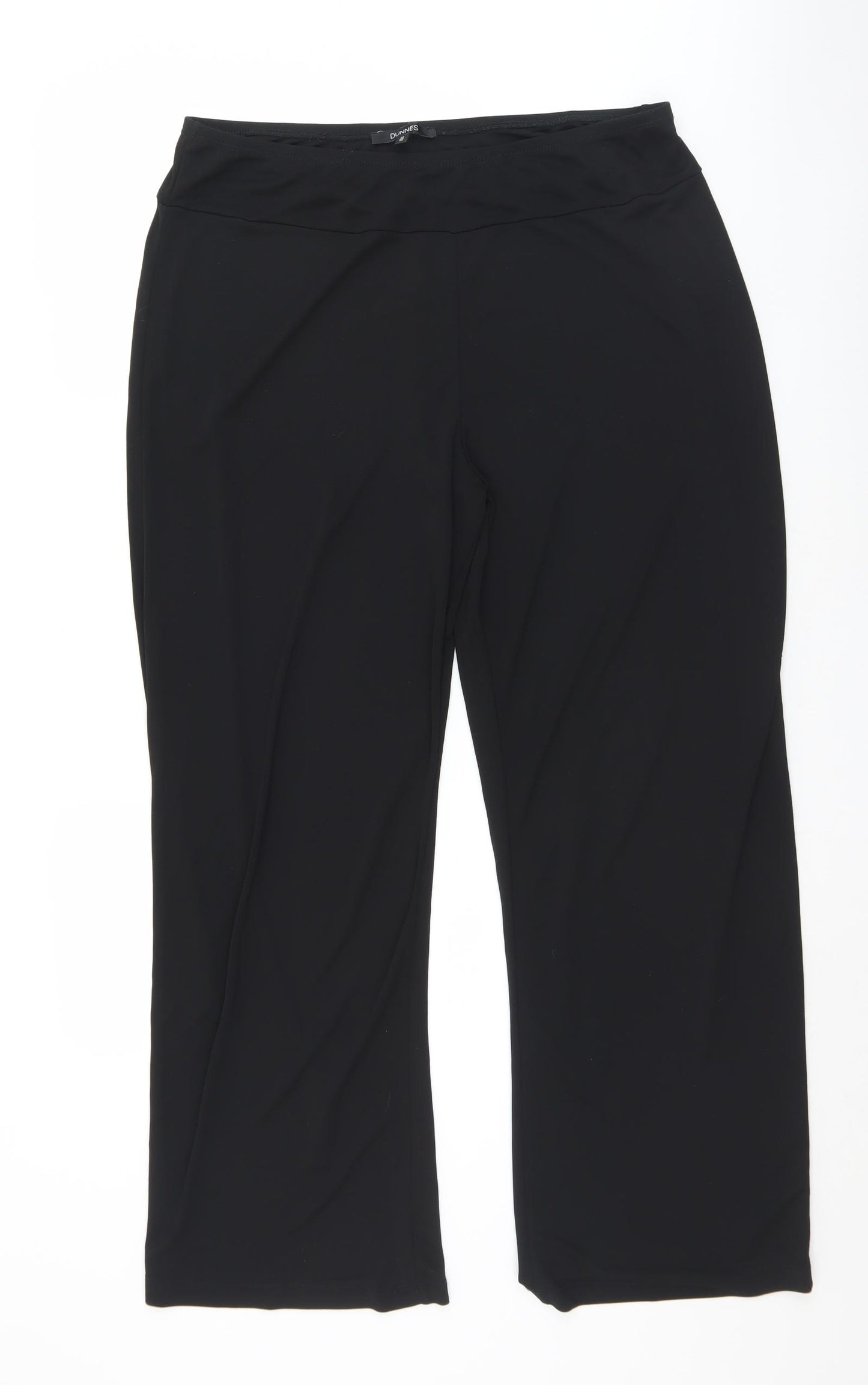 Dunnes Stores Womens Black  Polyester Bloomer Trousers Size 18 L29 in Regular