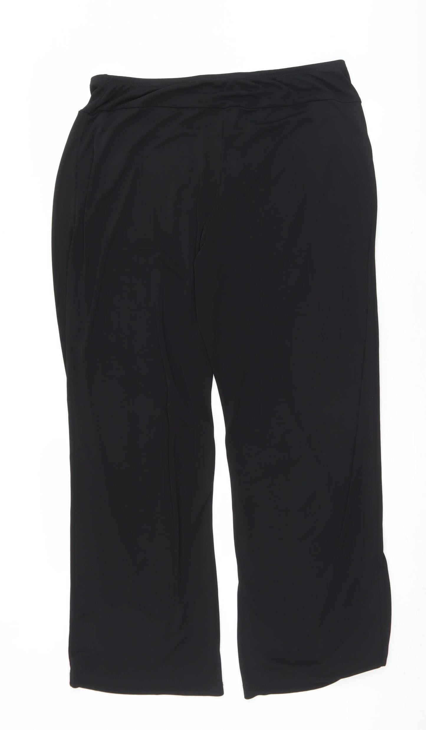 Dunnes Stores Womens Black  Polyester Bloomer Trousers Size 18 L29 in Regular