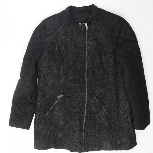 Bx Outerwear Womens Black   Jacket Coat Size 10  Zip