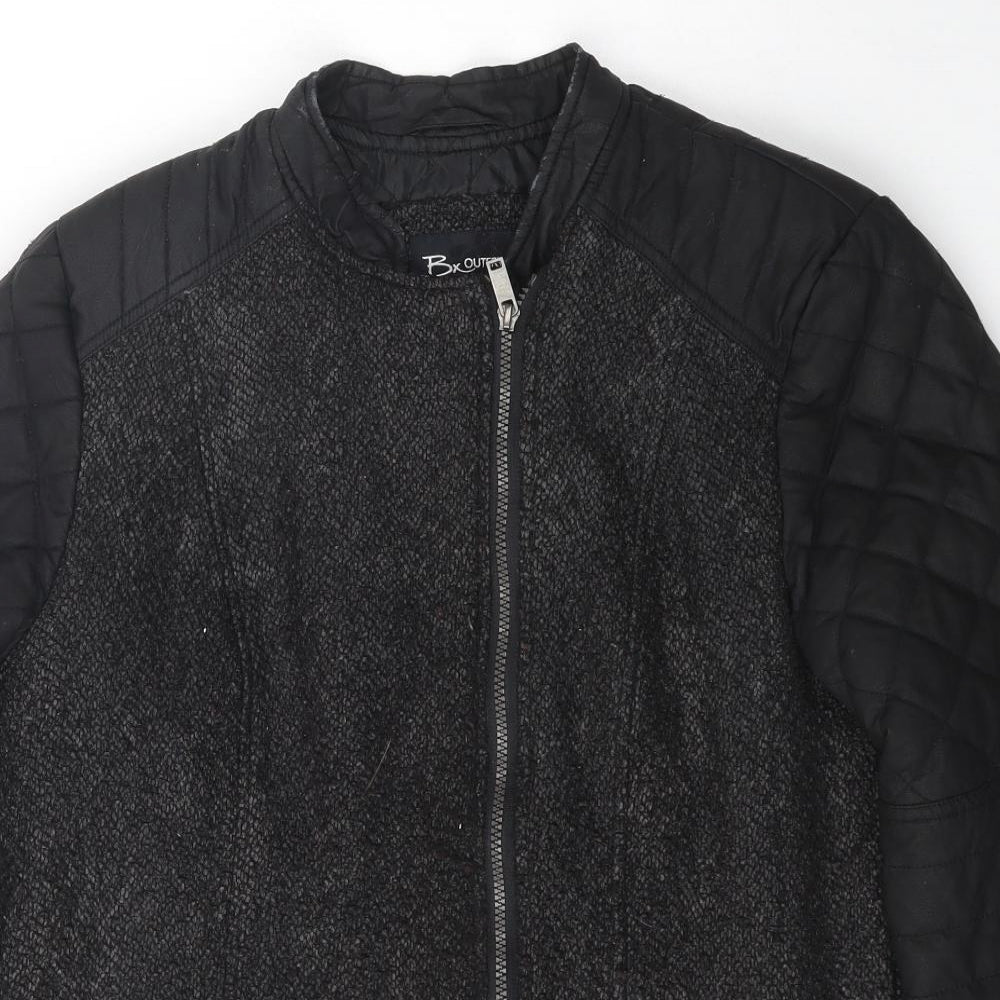 Bx Outerwear Womens Black   Jacket Coat Size 10  Zip