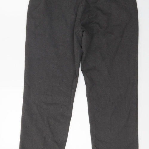 1880 club Mens Grey  Polyester Dress Pants Trousers Size 30 L26 in Classic Zip