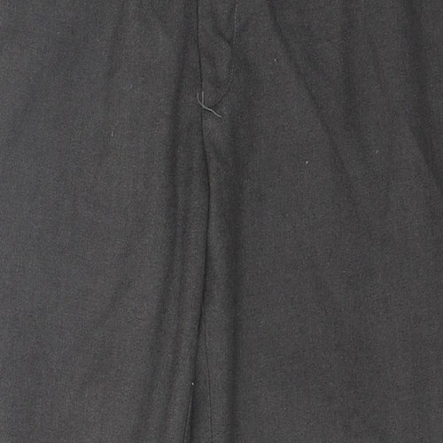 1880 club Mens Grey  Polyester Dress Pants Trousers Size 30 L26 in Classic Zip