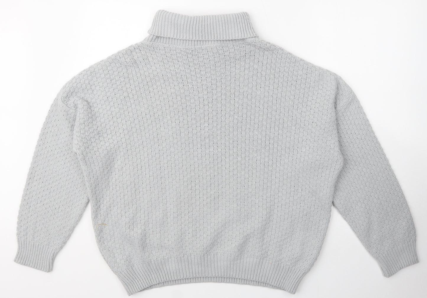 In the Style Womens Grey Roll Neck  Acrylic Pullover Jumper Size 14