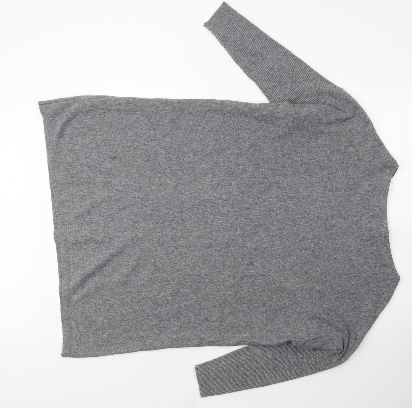 Stella Womens Grey  Viscose Jumper Dress  Size 10  Boat Neck