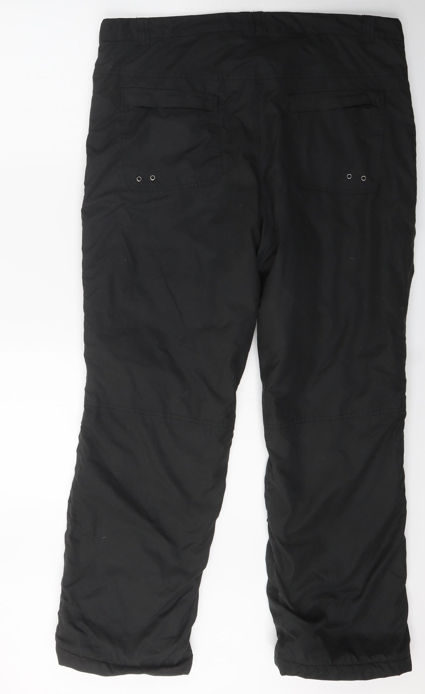 Crane Sport Mens Black  Polyester Rain Trousers Trousers Size L L29 in Regular Zip