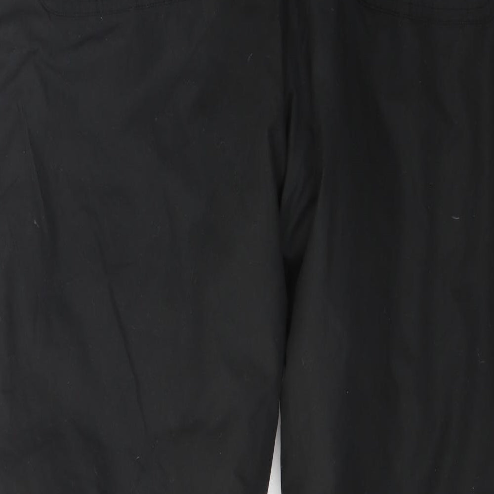 Crane Sport Mens Black  Polyester Rain Trousers Trousers Size L L29 in Regular Zip