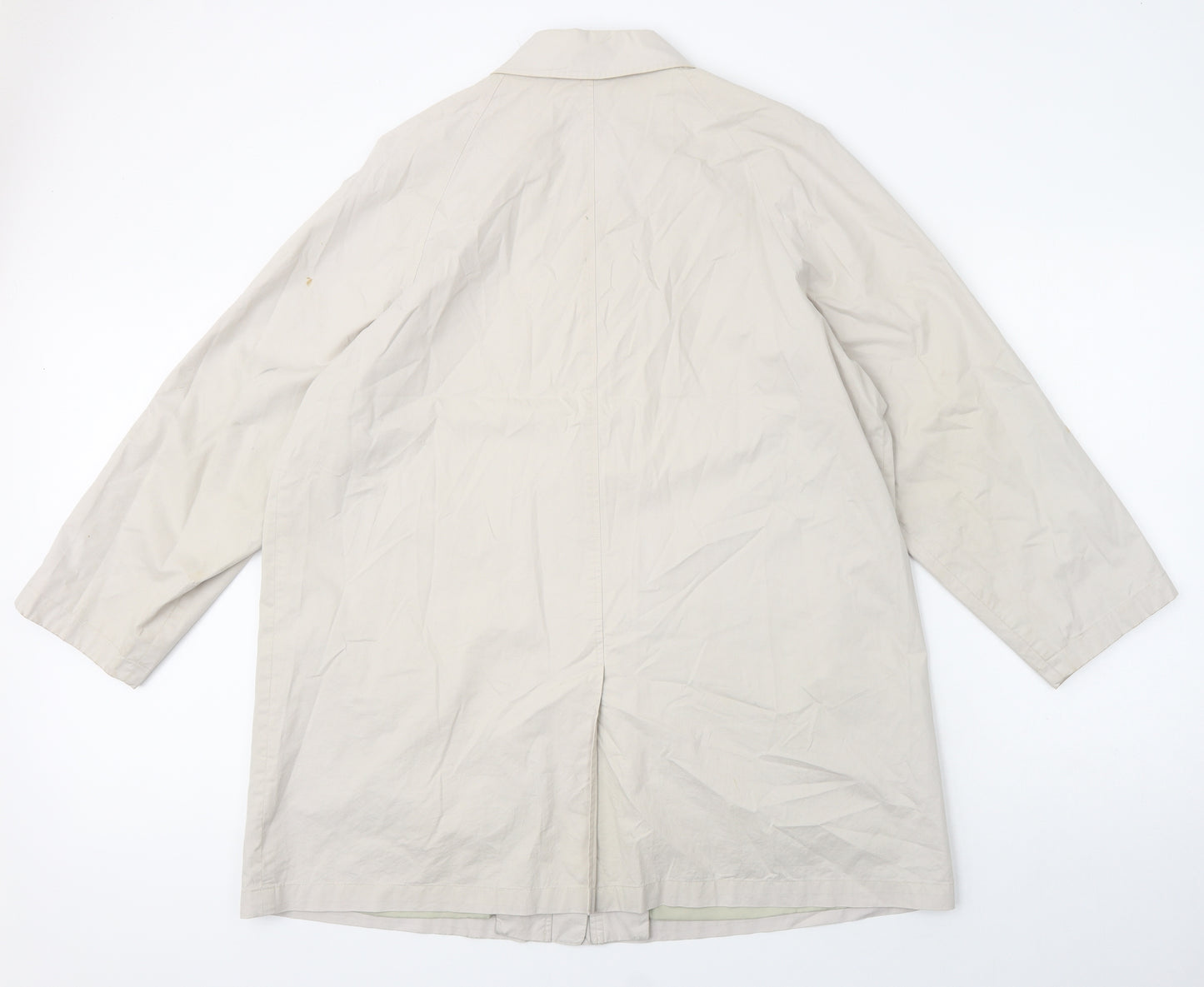 Dannimac Womens Ivory   Overcoat Coat Size L  Zip