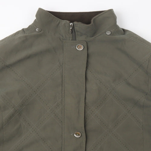 Edinburgh Woollen Mill Womens Green   Parka Coat Size 20  Zip