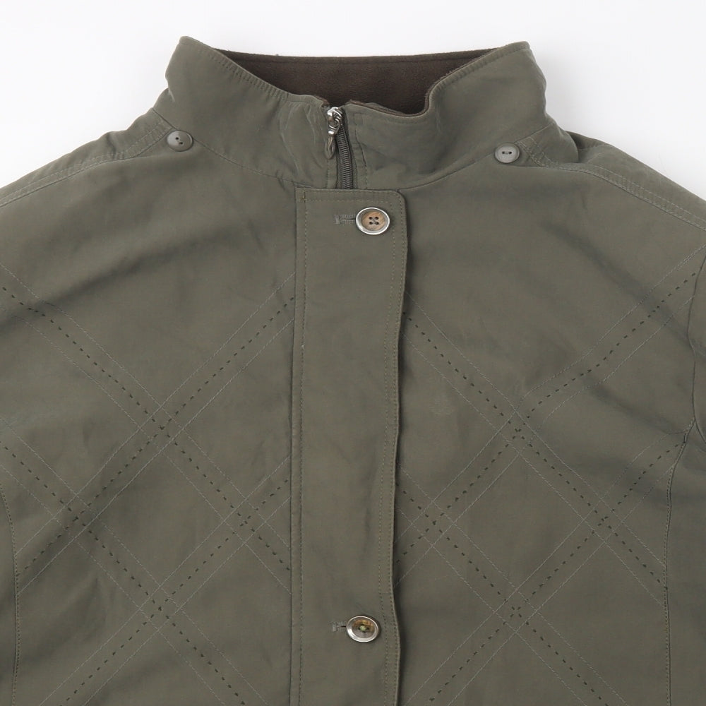 Edinburgh Woollen Mill Womens Green   Parka Coat Size 20  Zip