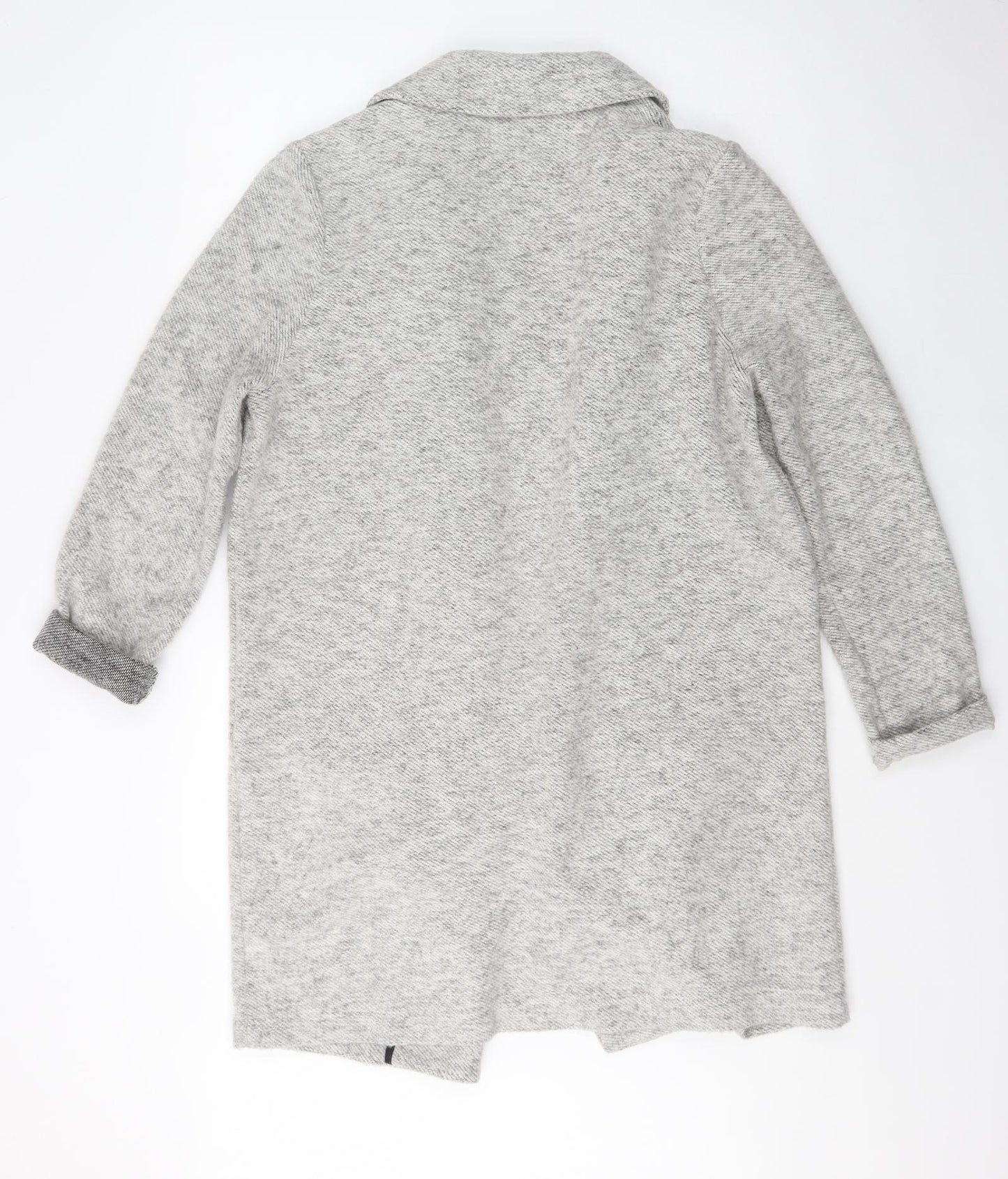 NEXT Womens Grey V-Neck  Polyester Cardigan Jumper Size 16   - Waterfall