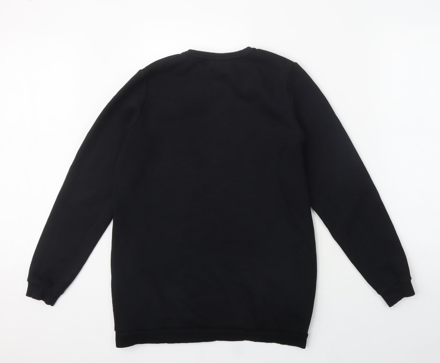 Primark Girls Black Crew Neck  Cotton Pullover Jumper Size 12 Years   - Pineapple Dance Studios