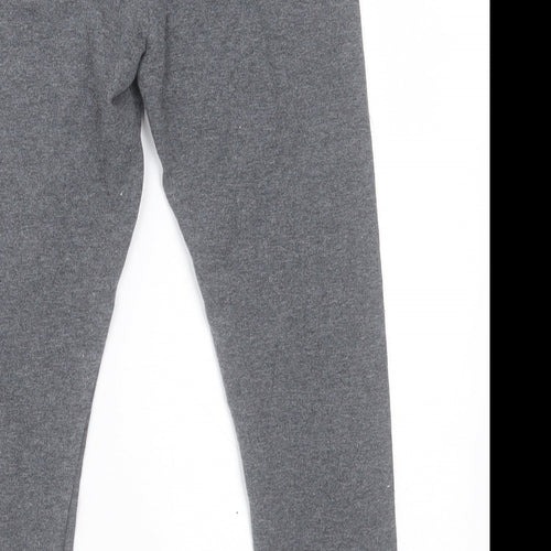 NEXT Girls Grey  Cotton Capri Trousers Size 9 Months  Regular Pullover