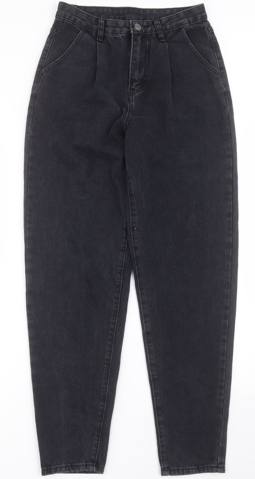 SheIn Womens Black  Cotton Mom Jeans Size XS L30 in Regular Button