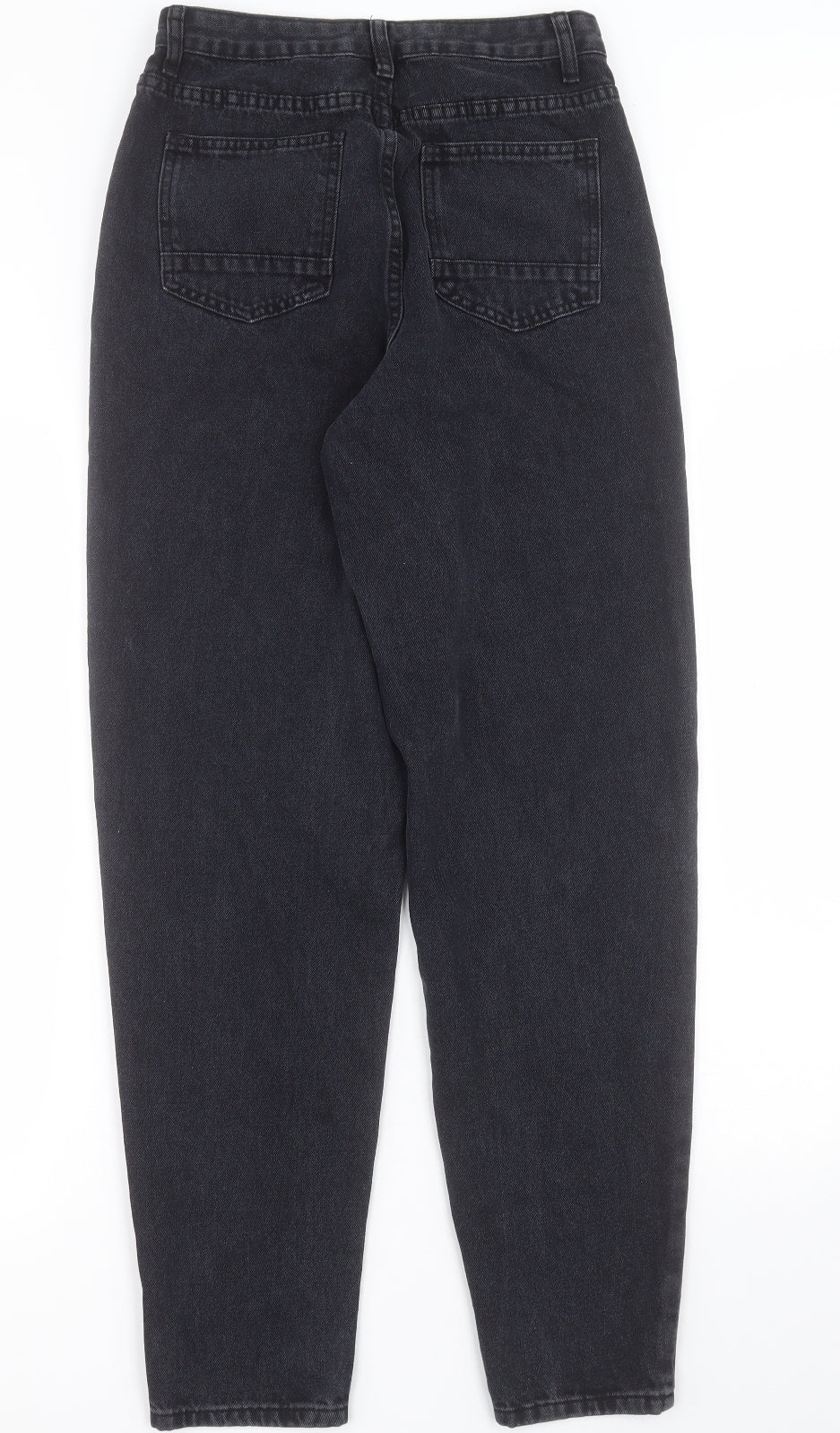 SheIn Womens Black  Cotton Mom Jeans Size XS L30 in Regular Button