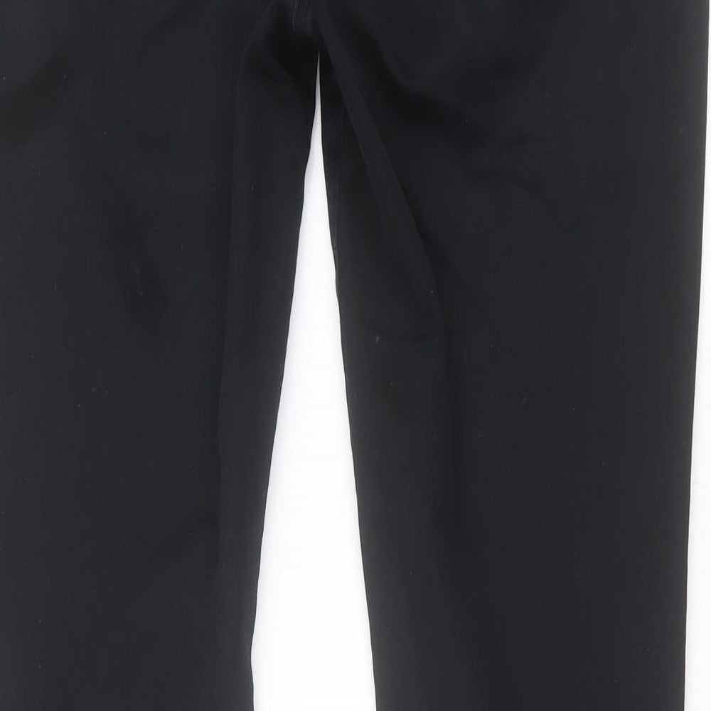 Wallis Womens Black  Cotton Jegging Trousers Size 10 L29 in Regular Zip