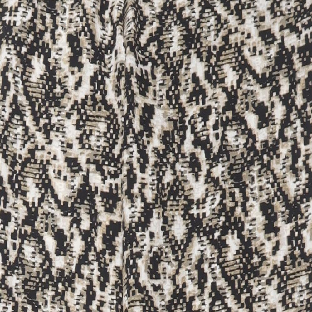 Gerry Weber Womens Brown Geometric Viscose Trousers  Size 16 L31 in Regular Button