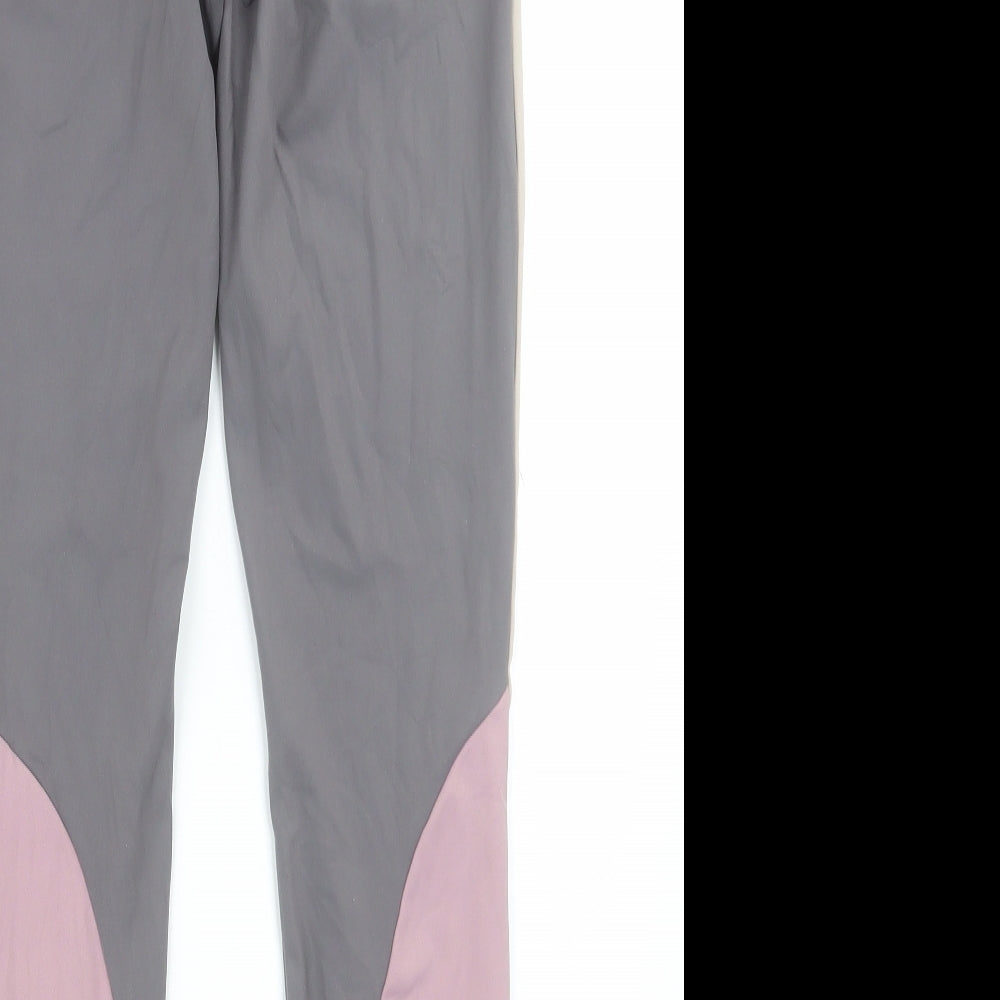 Matalan Womens Purple  Polyamide Capri Leggings Size 12 L28 in Regular Pullover