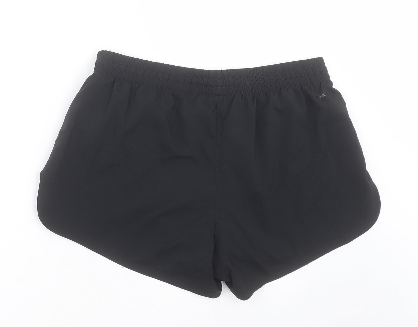 adidas Womens Black  Polyester Sweat Shorts Size M L3 in Regular Tie