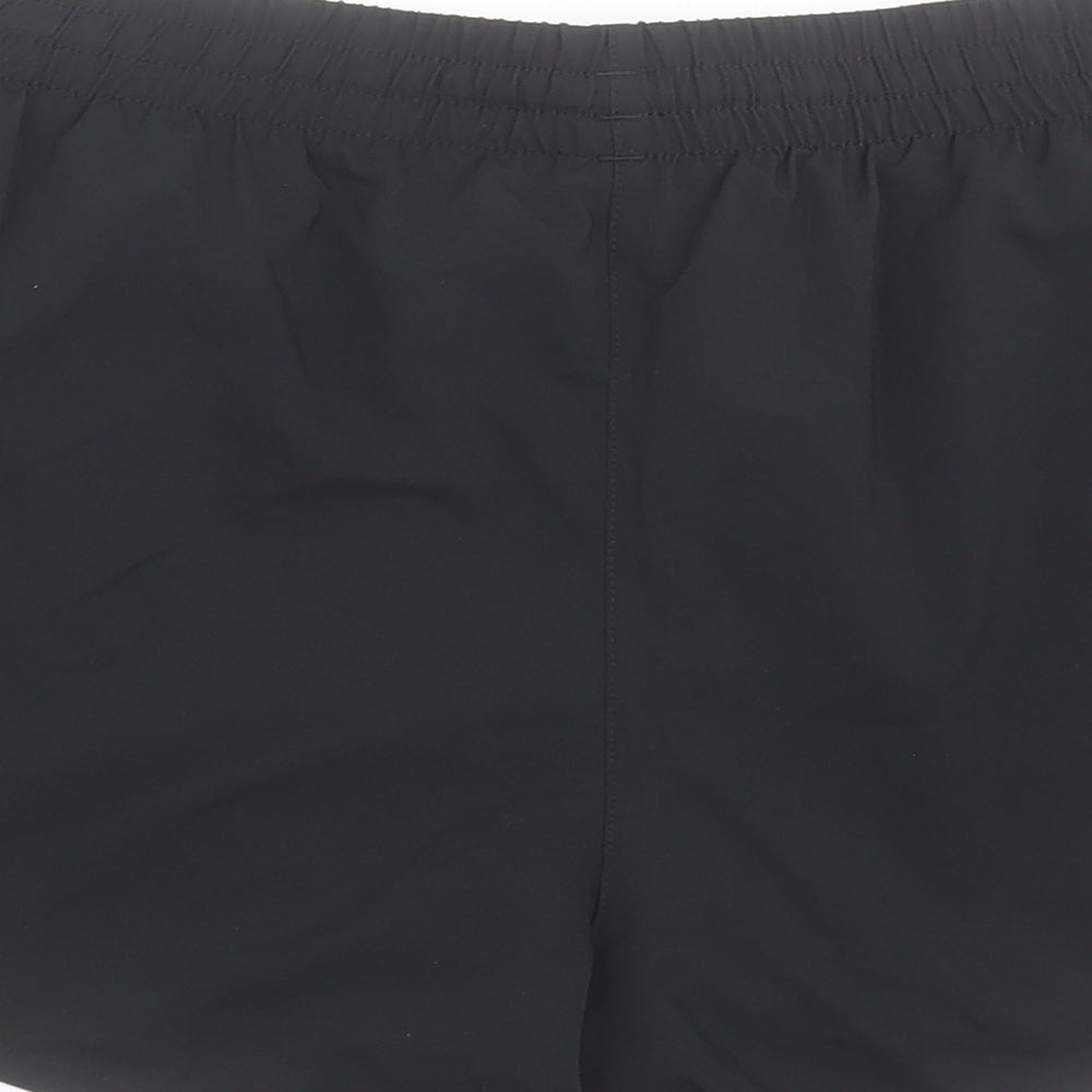 adidas Womens Black  Polyester Sweat Shorts Size M L3 in Regular Tie