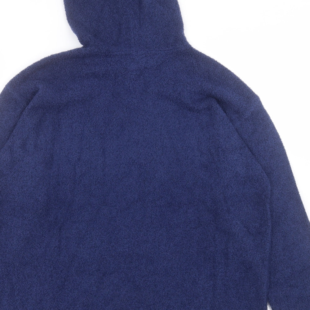 Landsend Mens Blue  Acrylic Pullover Hoodie Size M