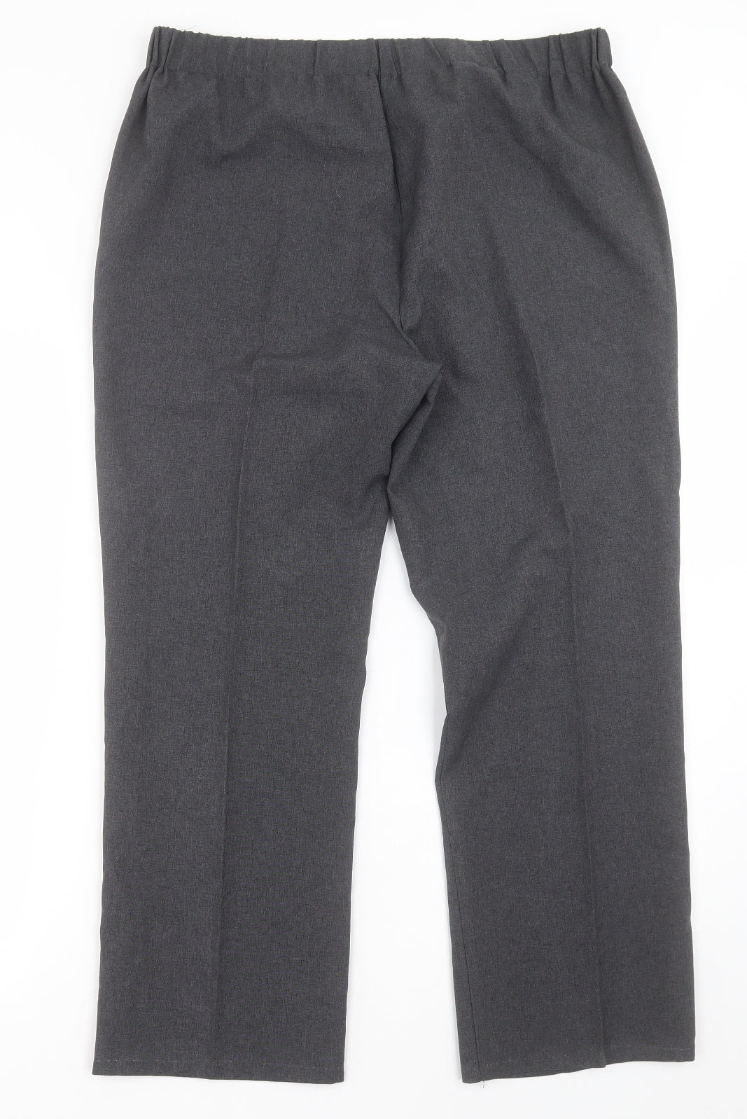 bonmarch Womens Grey  Polyester Trousers  Size 14 L26 in Regular
