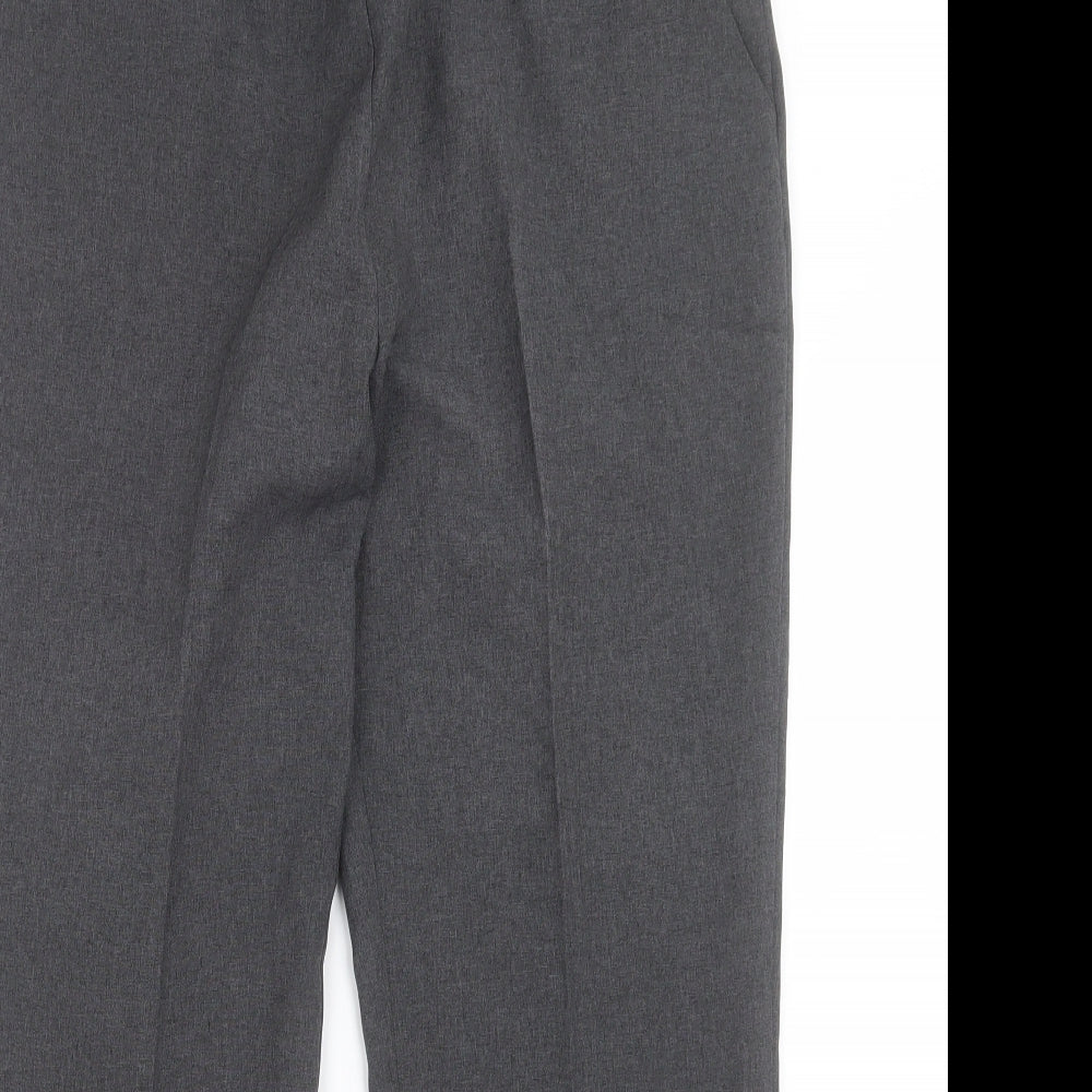 bonmarch Womens Grey  Polyester Trousers  Size 14 L26 in Regular
