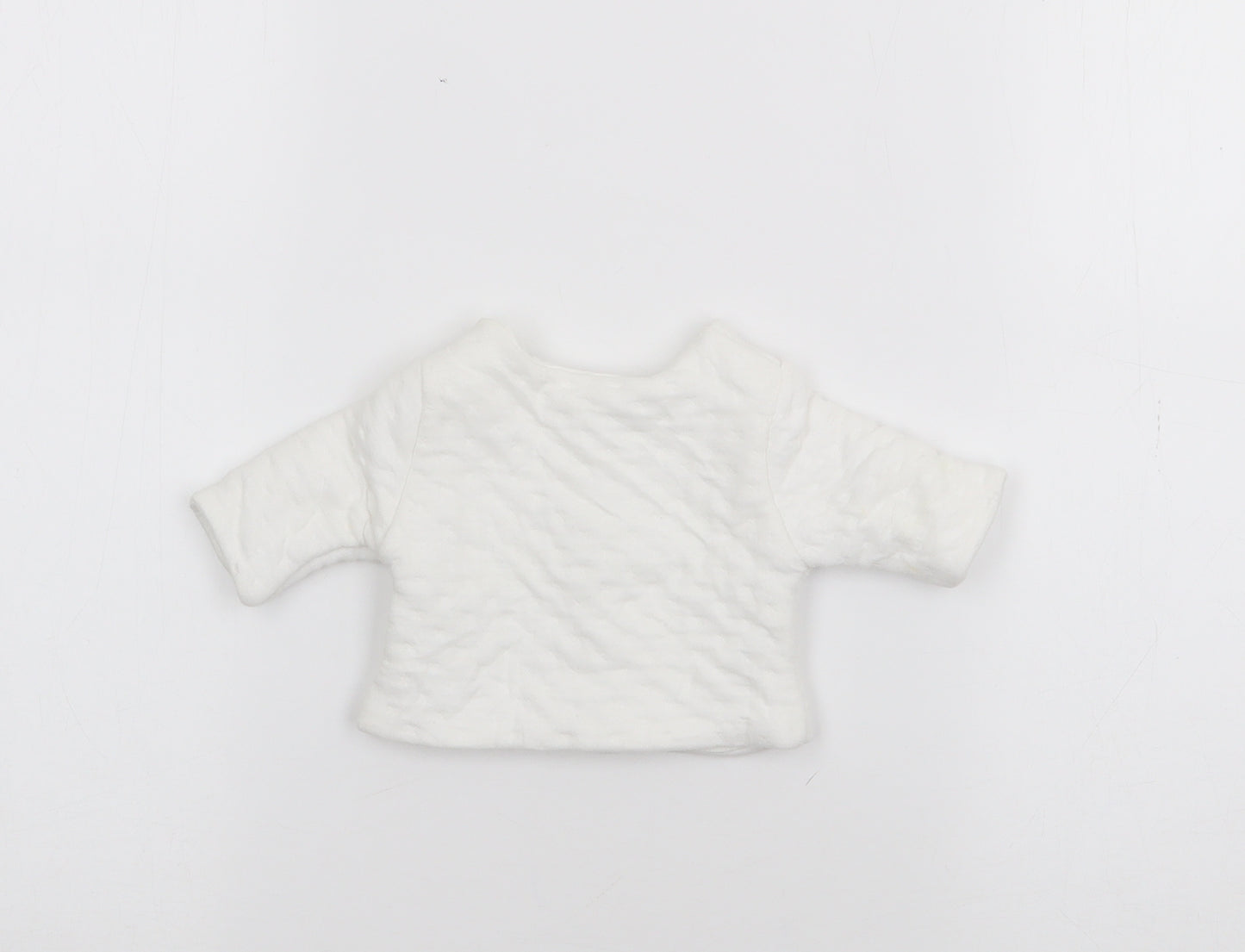 F&F Baby White   Jacket  Size Preemie   Snap