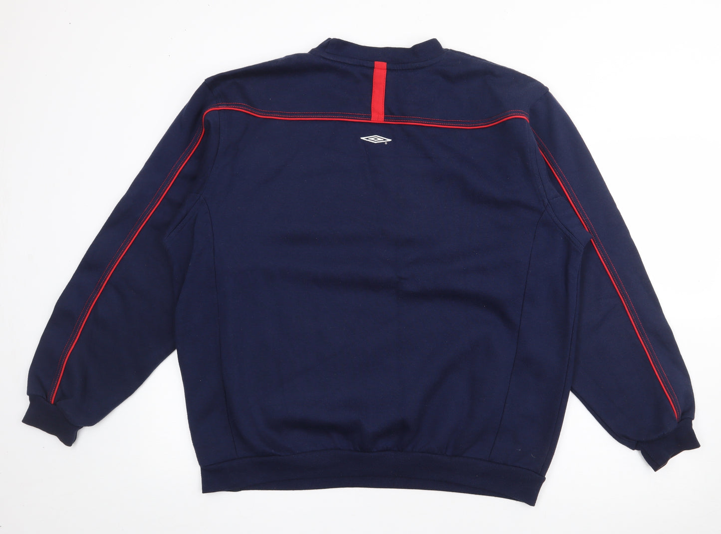 Umbro Mens Blue  Cotton Pullover Sweatshirt Size L