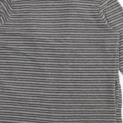 NEXT Womens Grey Striped Polyester Jacket Blazer Size 10