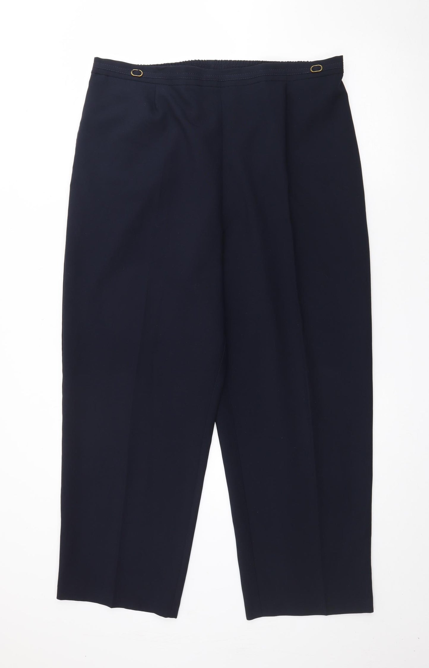 Bonmarché Womens Blue  Polyester Trousers  Size 20 L27 in Regular