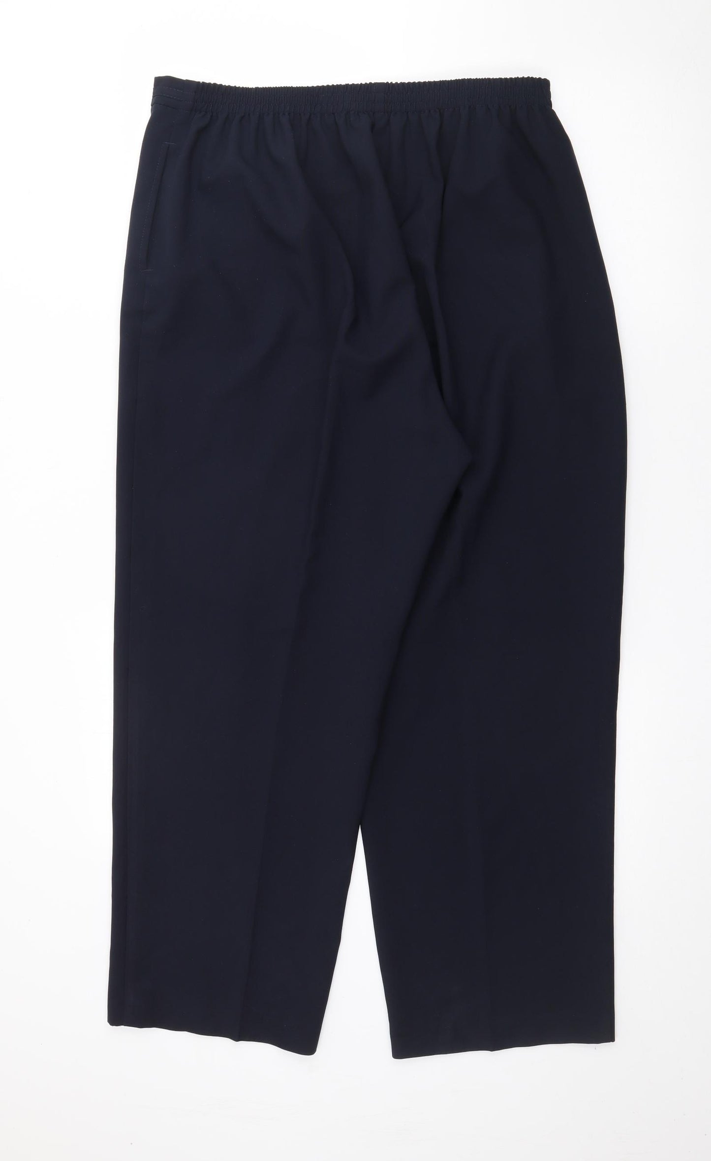 Bonmarché Womens Blue  Polyester Trousers  Size 20 L27 in Regular